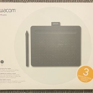 New, opened Wacom Intuos Wireless Creative Pen Tablet Small, Black